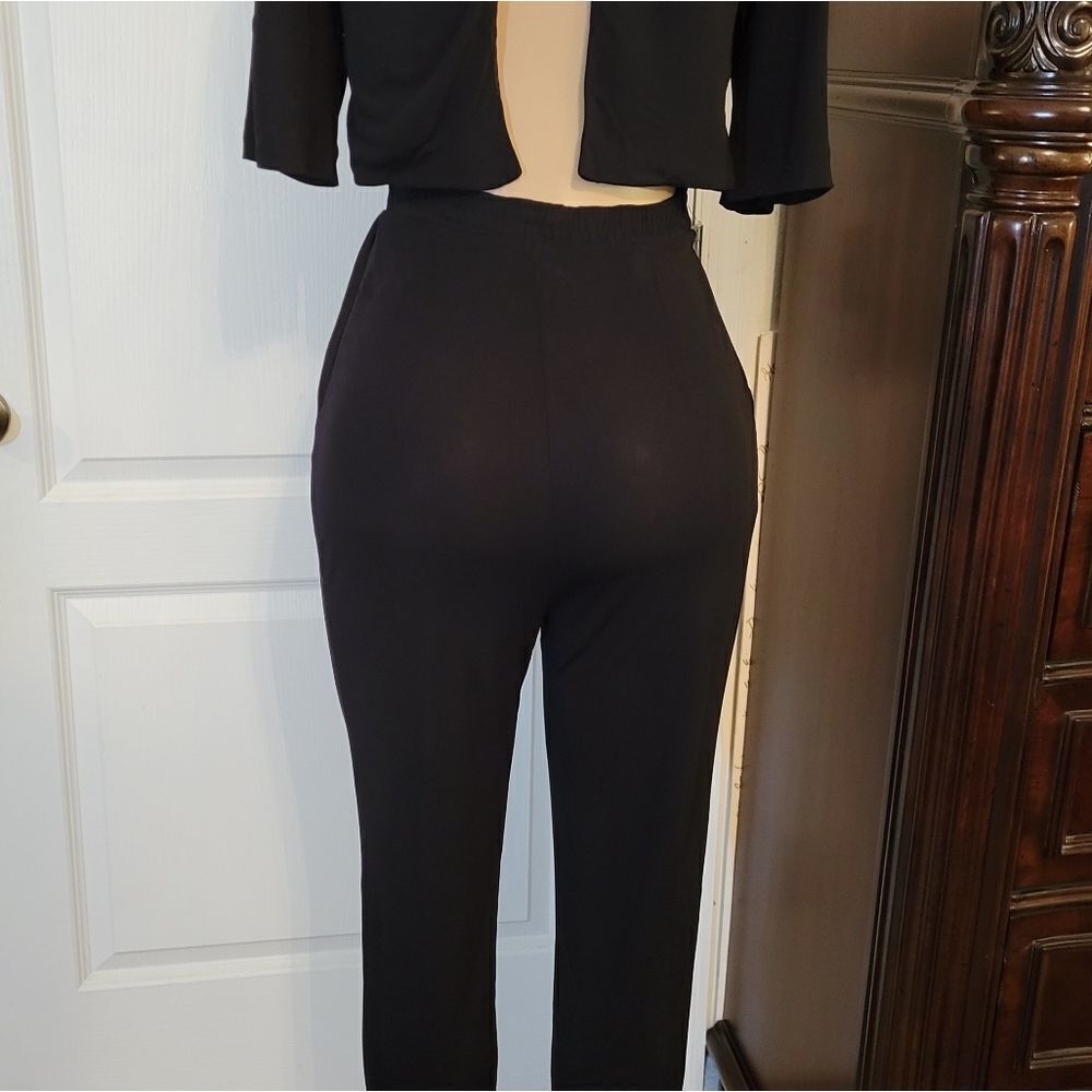 H&M 3/4 SLEEVE LENGTH OPEN BACK WOMEN"S JUMPSUIT - Picture 12 of 16